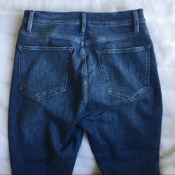 Frame Women's Le High Skinny Side Fray Jeans 30 Winter High Boots High Waist - Picture 6 of 13